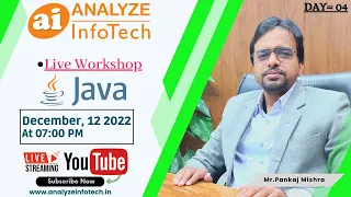 Live Workshop on Java Day 04 - Analyze InfoTech