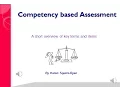 Competency based assessment overview