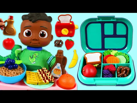 Download MP3 Cocomelon Cody Gets Ready For School Packing Bento Lunch Box \u0026 Morning Routine Breakfast Meal Time!