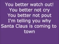 Download Lagu Justin Bieber - Santa Claus Is Coming To Town (lyrics on screen)