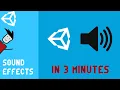 How to add multiple sound effects in Unity 3 MINUTES - Unity 2022 Tutorial