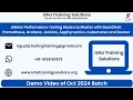 JMeter P T Basics to Master with BeanShell Demo on 8th Oct WhatsApp us on 91-9133190573 to enroll