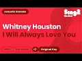 Lagu Whitney Houston - I Will Always Love You (Karaoke Acoustic)