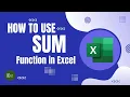 How to use Sum Function In Excel All Methods Explained