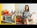 DIY No-Sew Velvet Bench Cushions CBC Life