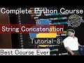 String Concatenation in python Complete Python Course in HINDI 2021 python 3 9 IDLE