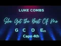 She Got The Best Of Me - Luke Combs - Guitar-  Guitar Chords w/Lyrics
