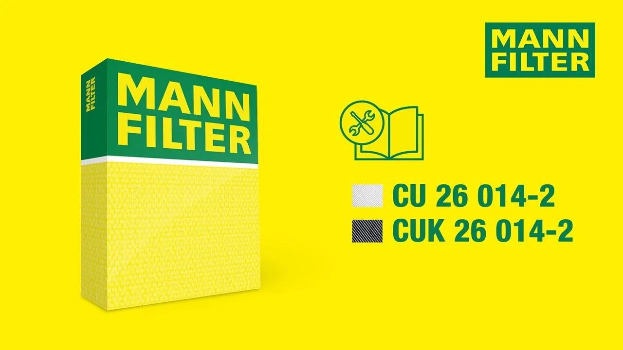 How to change a cabin air filter by MANN-FILTER | CU 26 014-2 - CUK 26 014-2