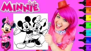 Coloring Minnie Mickey Mouse Disney Coloring Page Prismacolor Markers KiMMi THE CLOWN