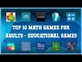 Top 10 Math Games For Adults Android Games