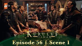 kurulus osman urdu season 4 episode 56 scene 1 sab log khaana paka rahe hain 