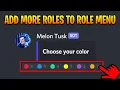 Add Roles to Existing Self Assign Role Menu Using YAGPDB Bot on Discord