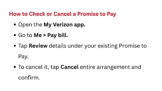 How To Set Up Promise To Pay on the Verizon App - Schedule Edit or Cancel Payment