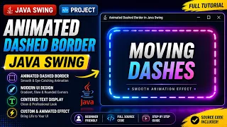 Animated Dashed Border in Java Swing Graphics2D Animation Tutorial
