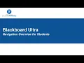 Blackboard Ultra Navigation Overview for Students