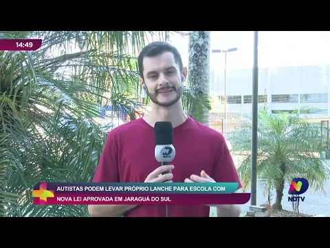 Autistas podem levar próprio lanche para escola com nova lei aprovada em Jaraguá do Sul
