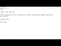 Python Program - Print a specified list after removing certain user specified elements