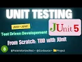 Test Driven Development TDD with JUnit 5 Parameterized Tests CSV Source Project from Scratch
