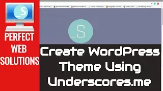 Learn How to Create WordPress Theme With Underscores Starter Theme Using Pinegrow Web Editor 2017