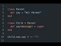 The super keyword super vs super