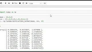 Sampling from a Multivariate Normal Distribution Python Numpy