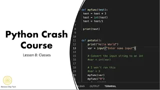 Classes Python Crash Course Lesson 8