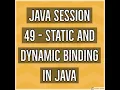 Java - Static and Dynamic Binding in Java
