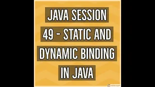 Java - Static and Dynamic Binding in Java