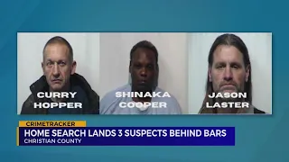 Home visit leads to three arrests in Christian County