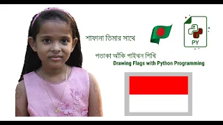 Drawing the Flag of Indonesia with Python - TalhaTraining