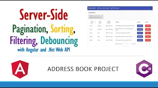 Server Side Pagination Sorting Filtering searching and Debouncing with Angular and NET Web API
