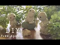 DIY Clay Kodama from Princess Mononoke How to Make Tree Spirits