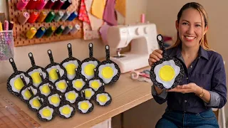 Usa retazos de tela para coser dos círculos y crear artículos únicos | Ideas de costura