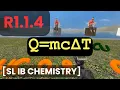 R1 1 4 Q mcdeltaT SL IB CHEMISTRY