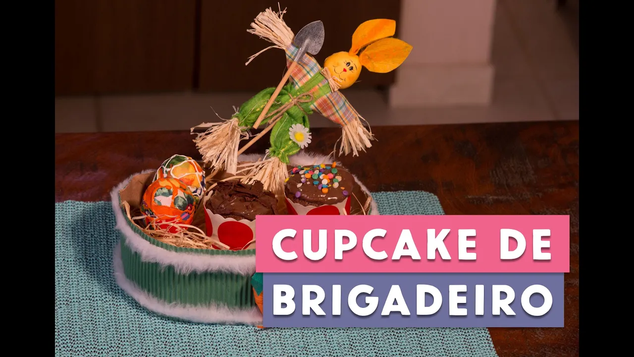 RECEITA CUPCAKE DE BRIGADEIRO (PÁSCOA)