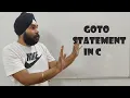 Module 19 12-Flow Control Statements Jumping Constructs in C programming language-Goto Construct