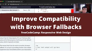 Improve Compatibility with Browser Fallbacks Basic CSS freeCodeCamp tutorial