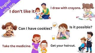 Speak English With Kids | Spoken English for kids | Daily use English sentences