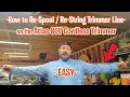 Atlas 80V Trimmer How To Re-String Re-Spool New Line
