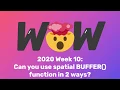 Can you use spatial Buffer functions in 2 ways