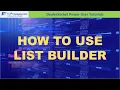 How To Use DealerSocket The List Builder