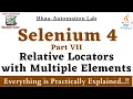 Selenium 4-Part-7 Relative Locators with Multiple Elements