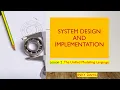 Lesson 2 The Unified Modelling Language
