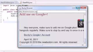 Intermediate Java Tutorial 37 Best Browser Ever YouTube