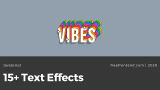 15 Text Effects with JavaScript