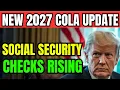 Social Security 2027 COLA Increase UPDATE Congress Pushes Another Proposal