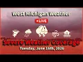 Live Severe Weather Coverage - Tuesday June 16 2026