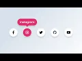 Social Media Buttons with Tooltip on Hover using only HTML CSS