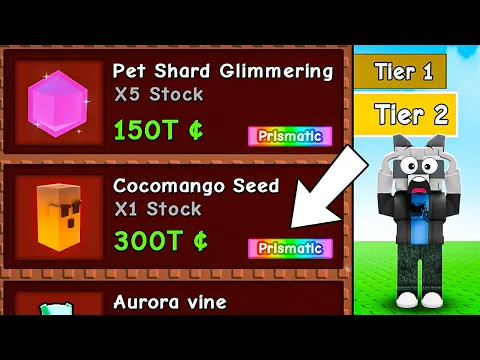 Video Thumbnail: 😱COCOMANGO!! Разблокировал секретный магазин Сэма в GROW a GARDEN!