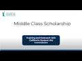 Middle Class Scholarship